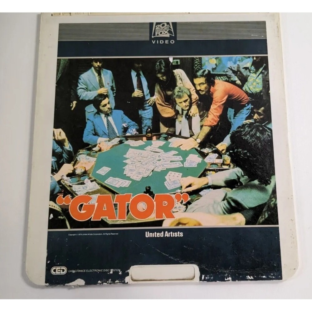 RCA CED Videodisc - Gator - starring Burt Reynolds vintage